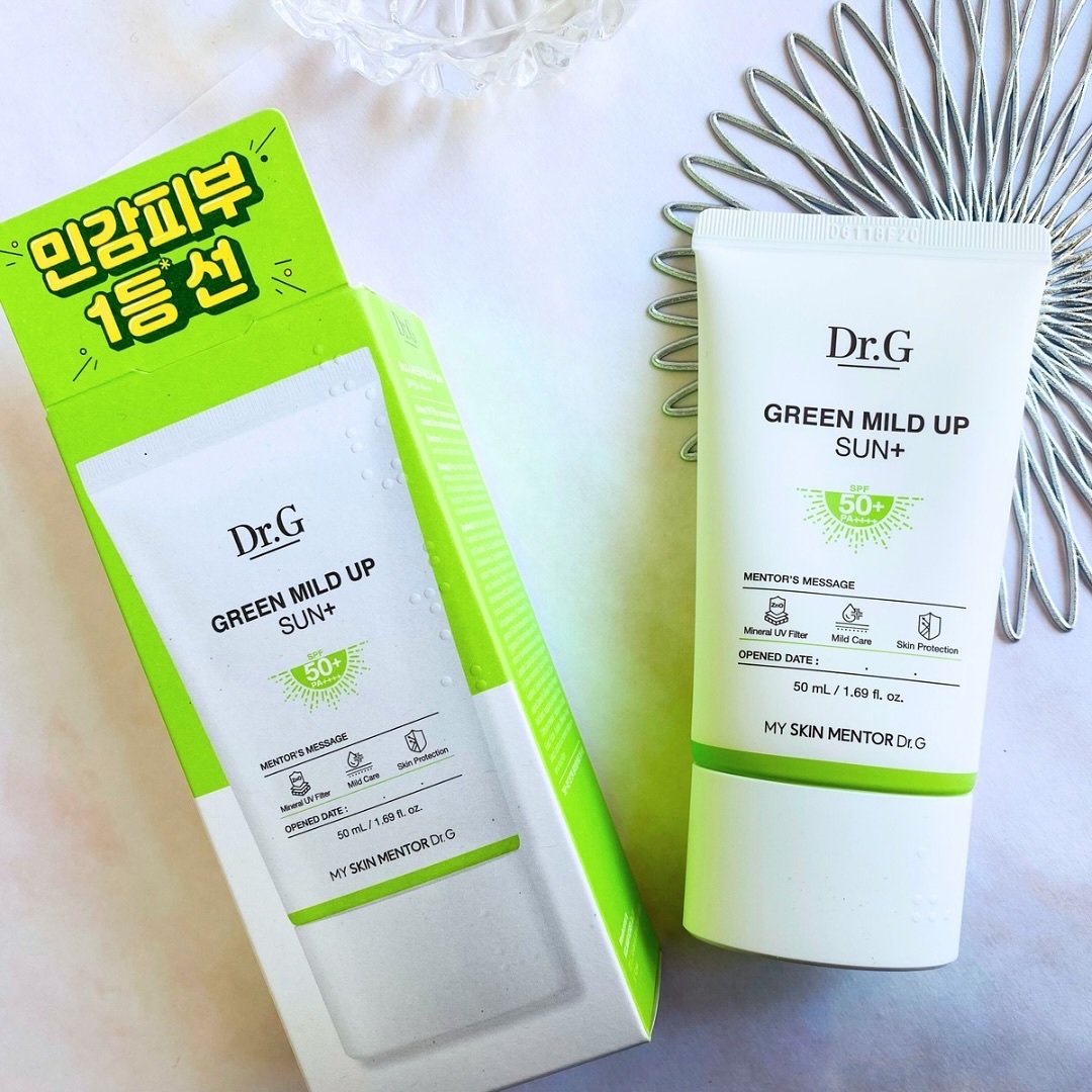 グリーンマイルドアップサンプラス/Dr.G/日焼け止めクリームを使ったクチコミ（2枚目）