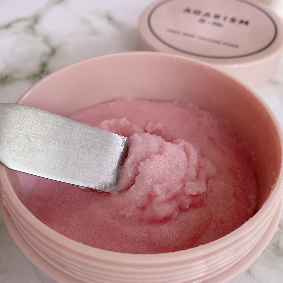 Q+Me スウィート ボム タラソ スクラブ/AGARISM/バスト・ヒップケアを使ったクチコミ(3枚目)