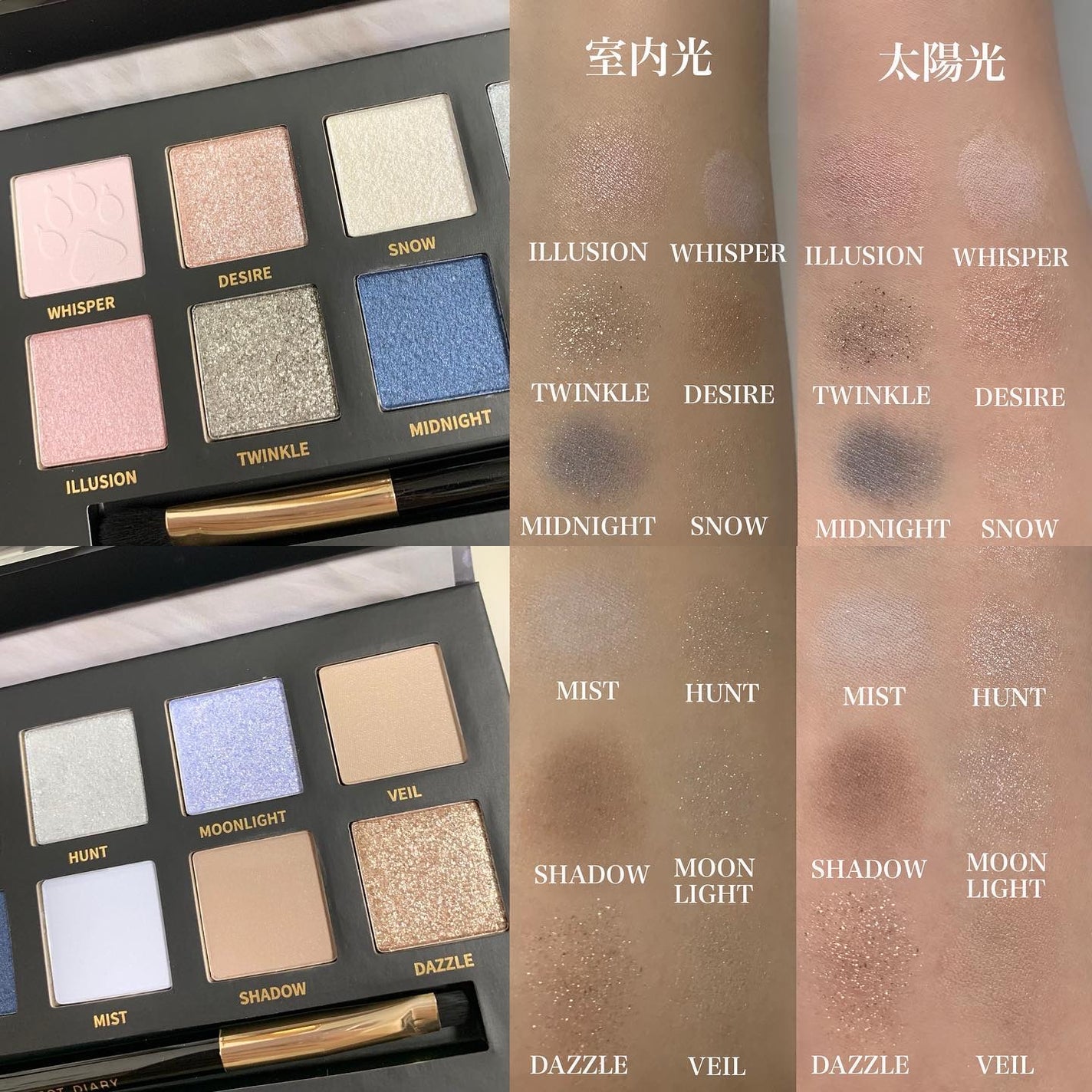 エクスプローラ12色 動物アイシャドウパレット/PERFECT DIARY/アイシャドウパレットを使ったクチコミ(2枚目)