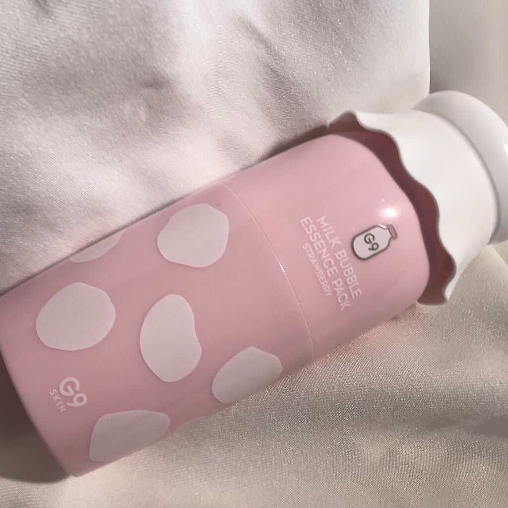 MILK BUBBLE ESSENCE PACK #STRAWBERRY/G9SKIN/美容液を使ったクチコミ(1枚目)