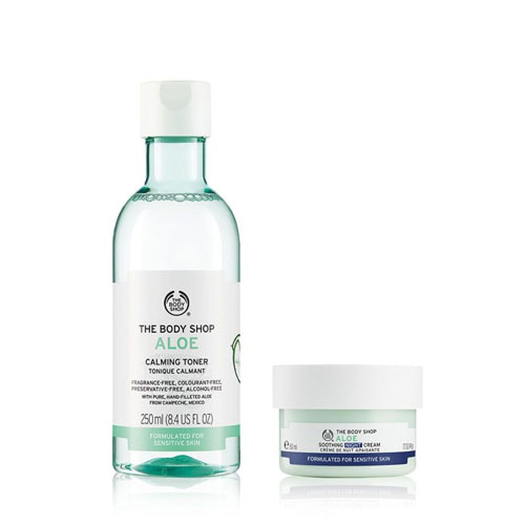 THE BODY SHOP アロエ トナー＆ナイトクリーム