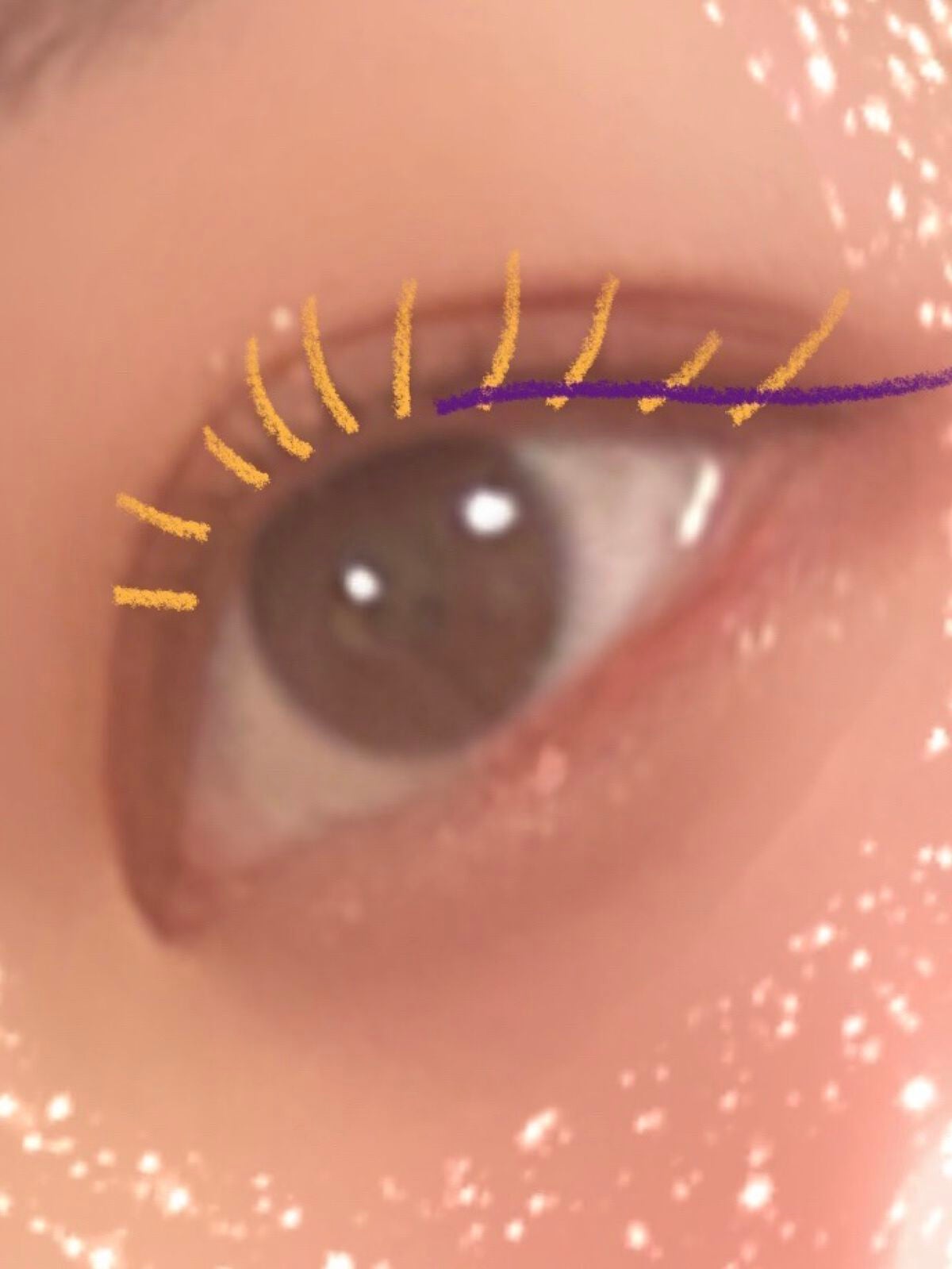 リキッド グリッター シャドウ/rom&nd/グリッターを使ったクチコミ(3枚目)