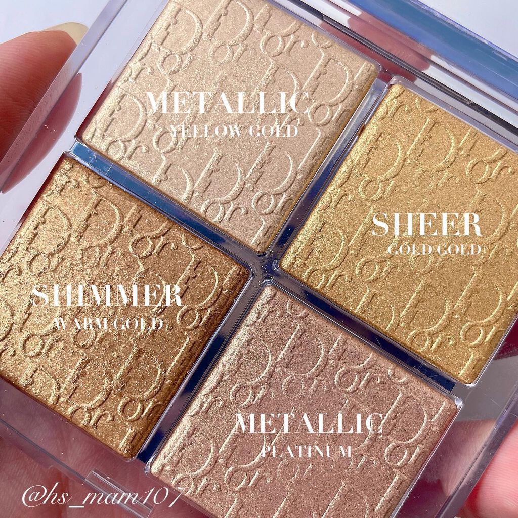 ディオール バックステージ フェイス グロウ パレット 003 ピュア ゴールド/Dior/ハイライトを使ったクチコミ（2枚目）