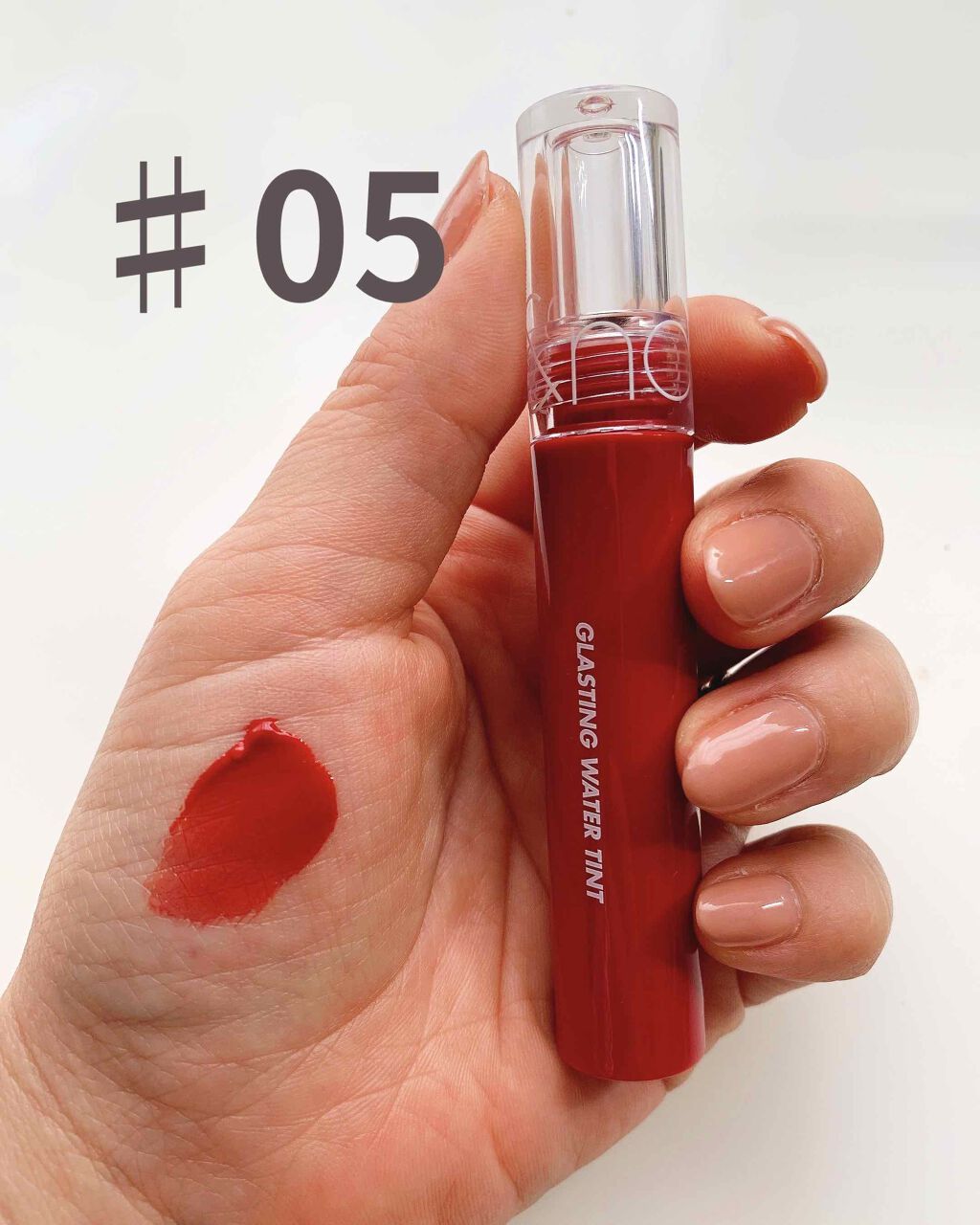 グラスティングウォーターティント/rom&nd/リップティントを使ったクチコミ（1枚目）