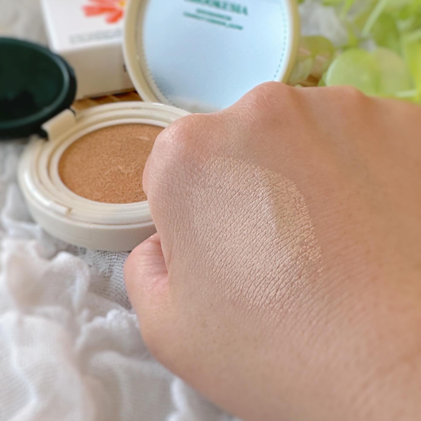 スキンエンハンサー コンパクトクッション（グロー)/BROOKESIA/クッションファンデーションを使ったクチコミ（3枚目）