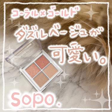 アイパレット/sopo/パウダーアイシャドウを使ったクチコミ（1枚目）