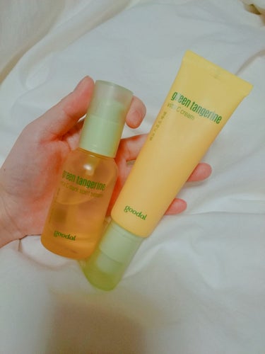 グーダルVクリーム(goodal GREEN TANGERINE V CREAM SET)/goodal/フェイスクリームを使ったクチコミ（1枚目）