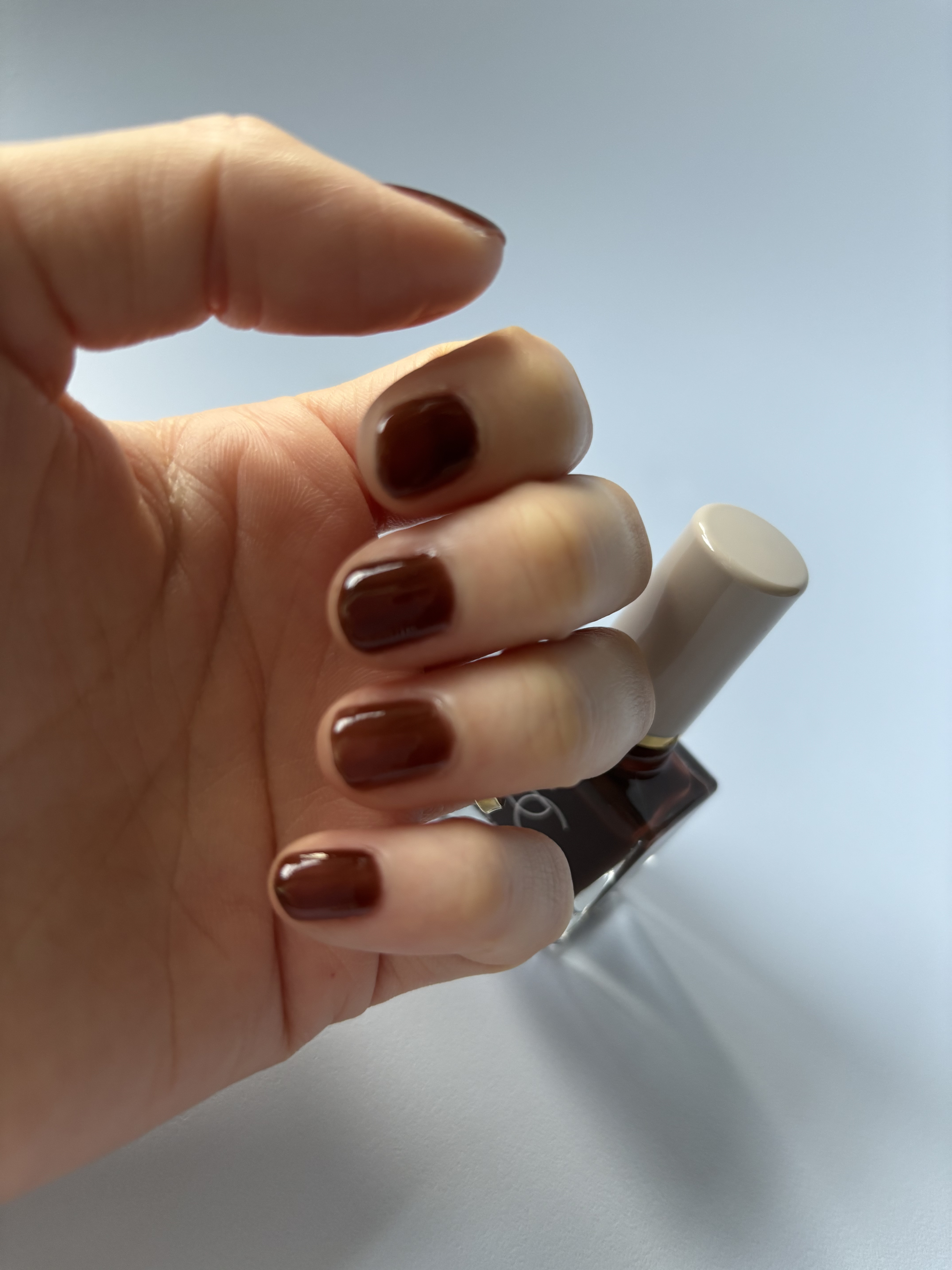 グロッシーコート カカオティー/スキューズミー/オールインワンネイルを使ったクチコミ（2枚目）