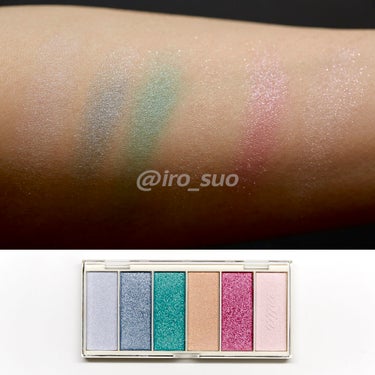 【100均コスメ】miia・6colors eyeshadow・DISCO【swatch】
ダイソーで購入したmiiaコラボ6colors eyeshadowのDISCO。
価格は100円。
6色