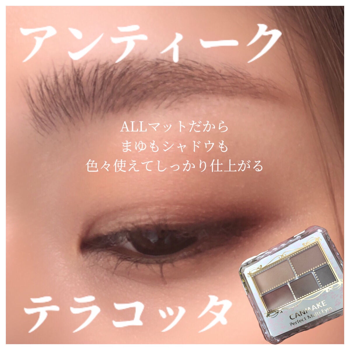 パーフェクトマルチアイズ/キャンメイク/アイシャドウパレットを使ったクチコミ(1枚目)