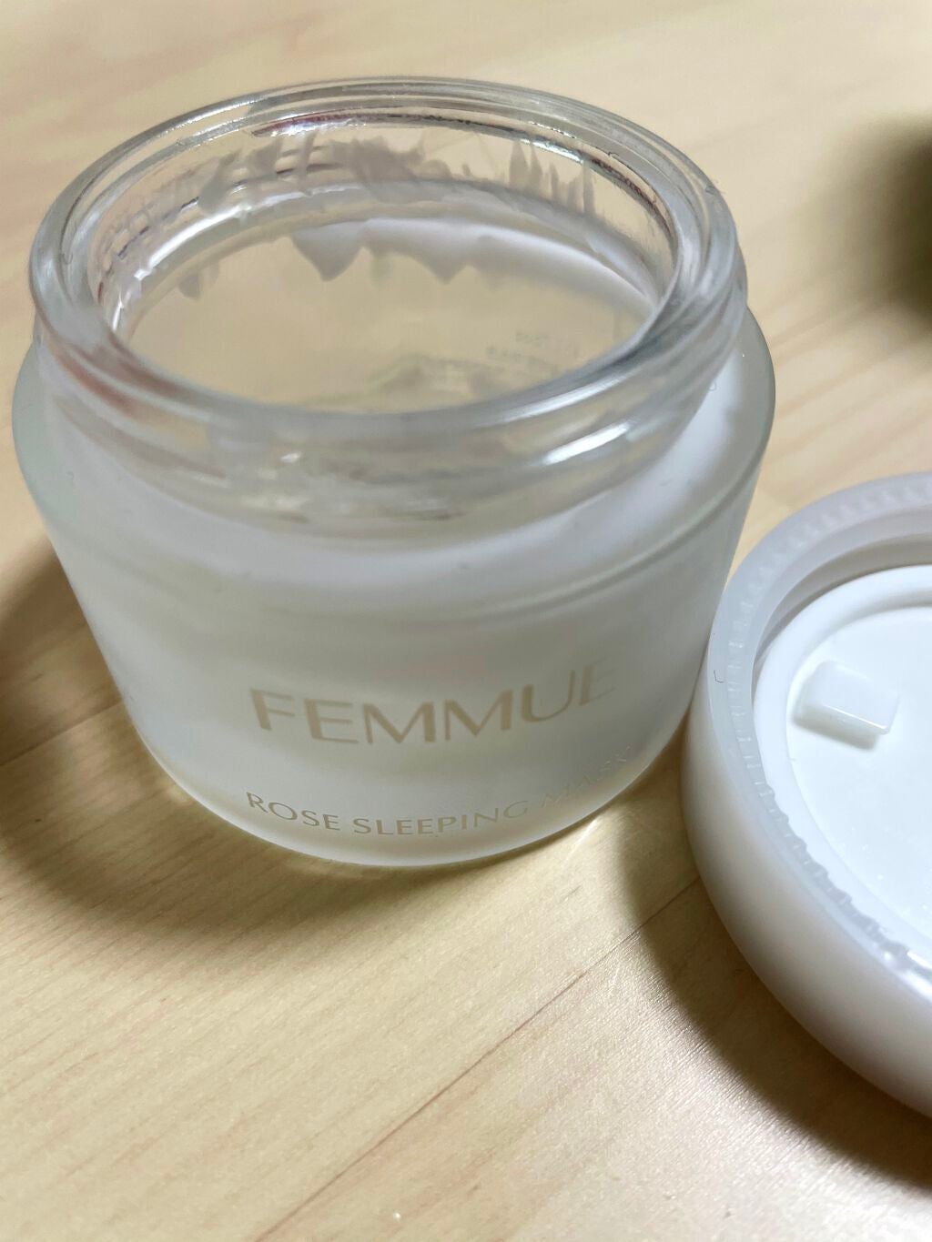 ローズウォーター スリーピングマスク/FEMMUE/フェイスクリームを使ったクチコミ(1枚目)