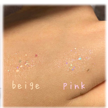 ダズリングアイグリッター PKM01 NOT-PINK/NAMING./リキッドアイシャドウを使ったクチコミ(3枚目)