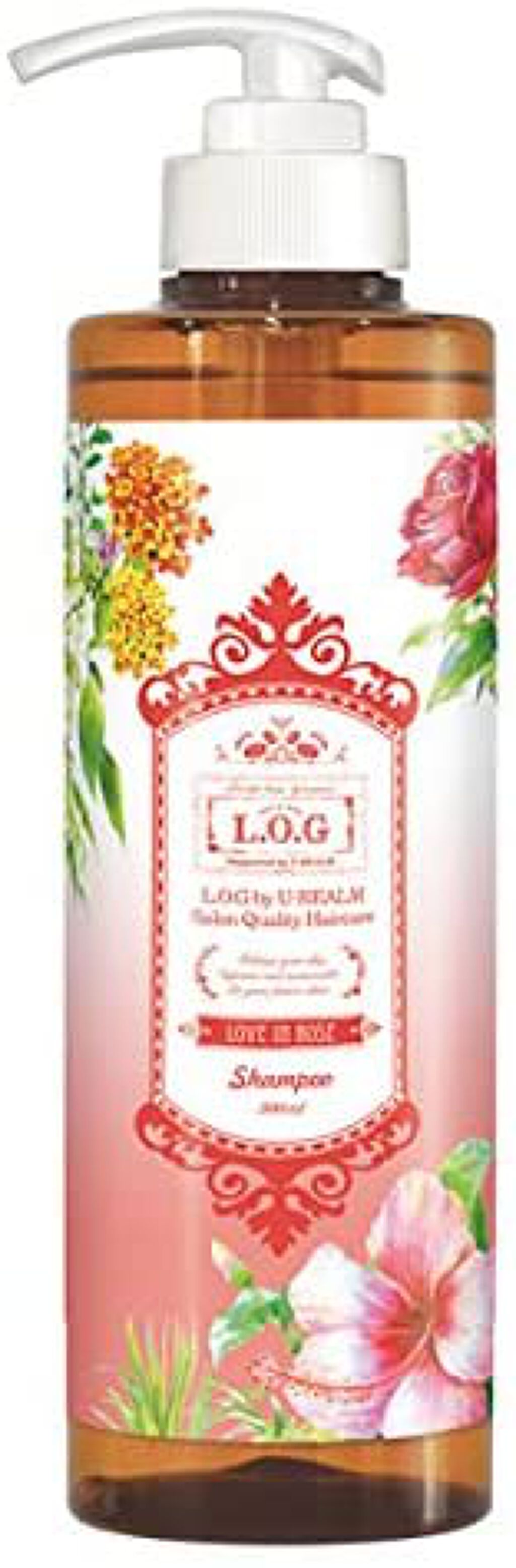 L.O.G by U-REALM×宇野 実彩子(AAA)サロンクオリティー シャンプー／トリートメント ラブ イン ローズ シャンプー