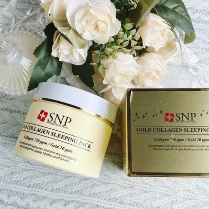 SNP ゴールド コラーゲン スリーピング パック/SNP/シートマスク・パックを使ったクチコミ(1枚目)