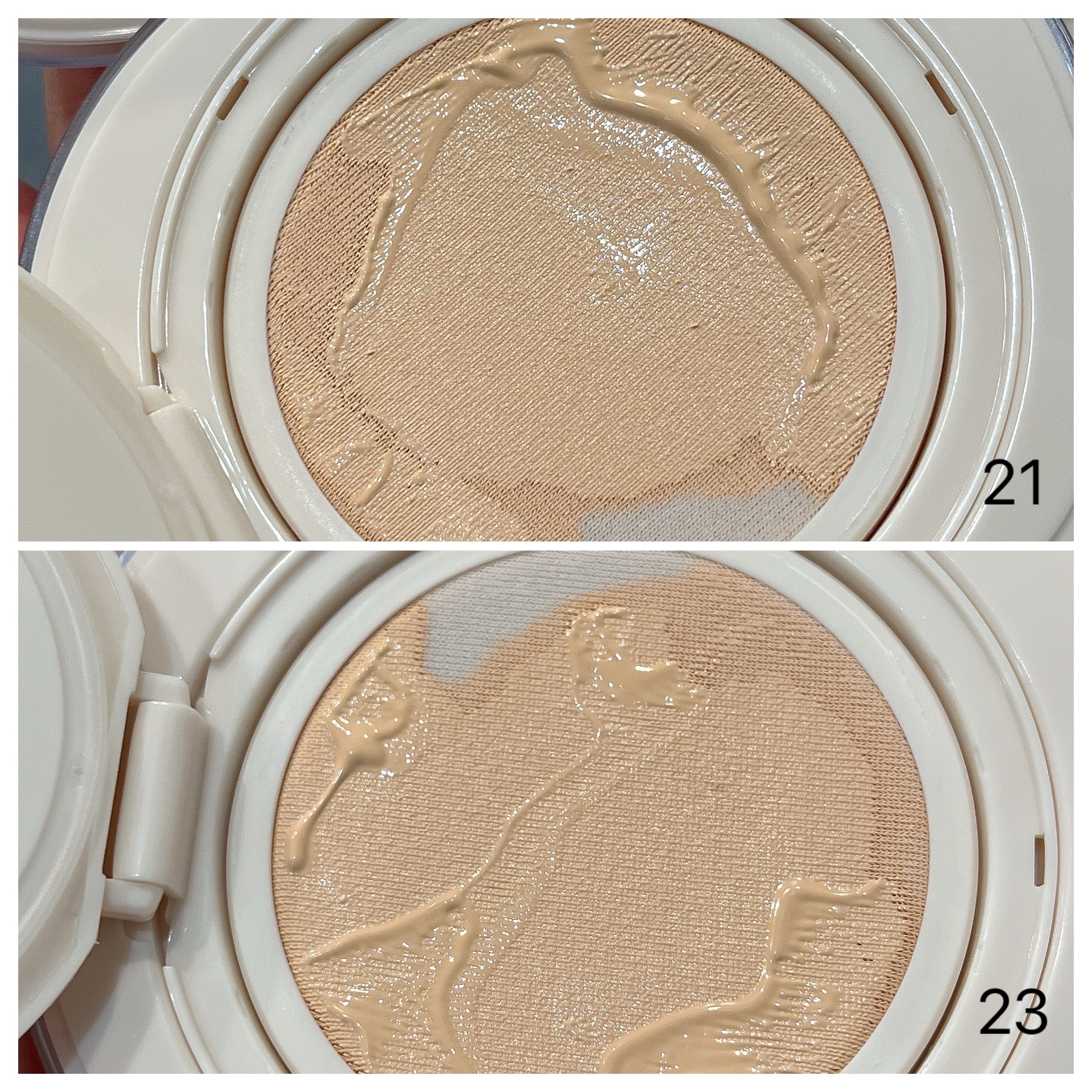 ブリージンググロークッション 23号/Healus/クッションファンデーションを使ったクチコミ（2枚目）