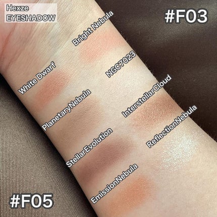 VAST NEBULA 4COLOR EYESHADOW PALETTE/HEXZE(ヘックスゼ)/アイシャドウパレットを使ったクチコミ(5枚目)