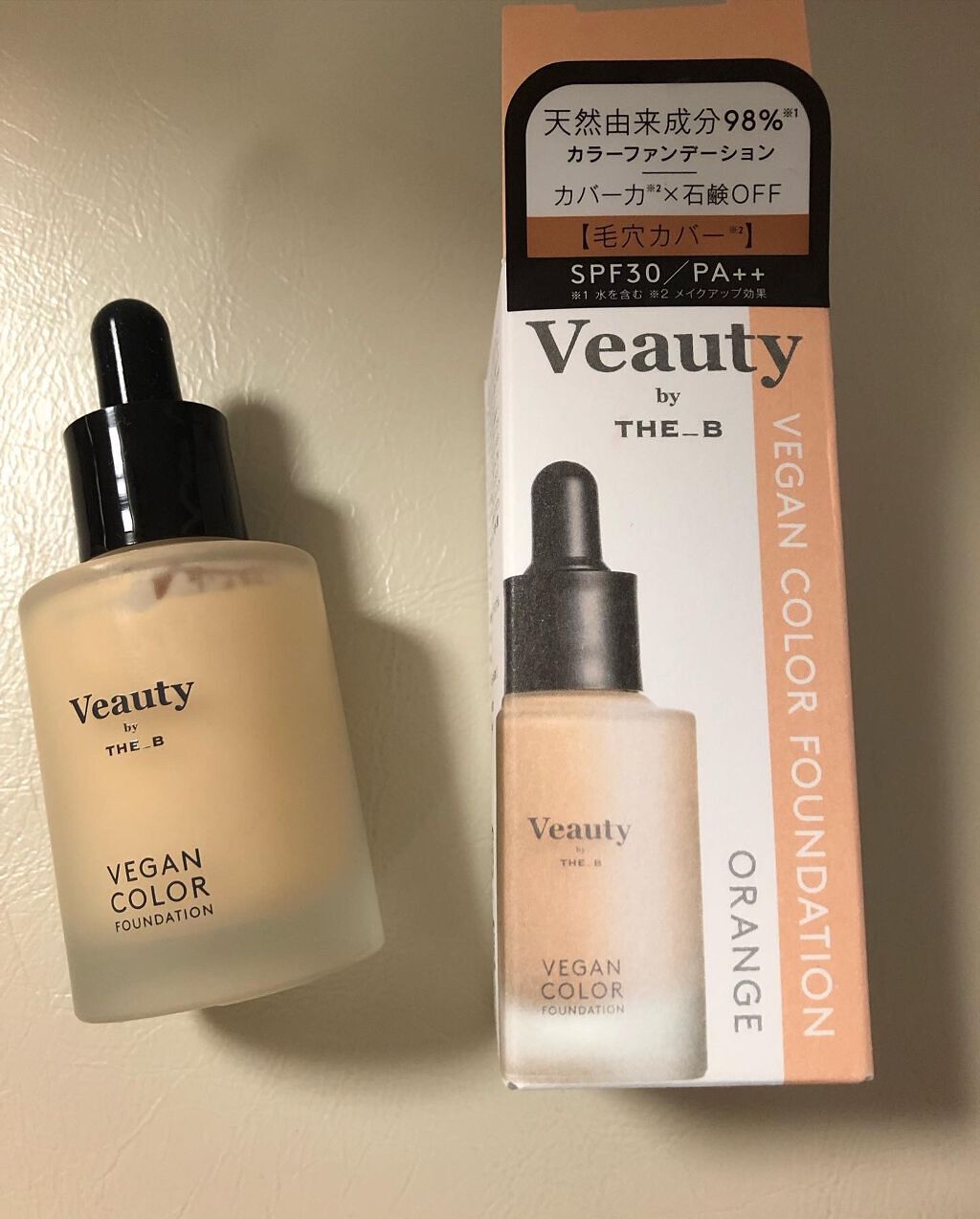 ヴィーガン カラーファンデーション/Veauty by THE_B/リキッドファンデーションを使ったクチコミ(1枚目)