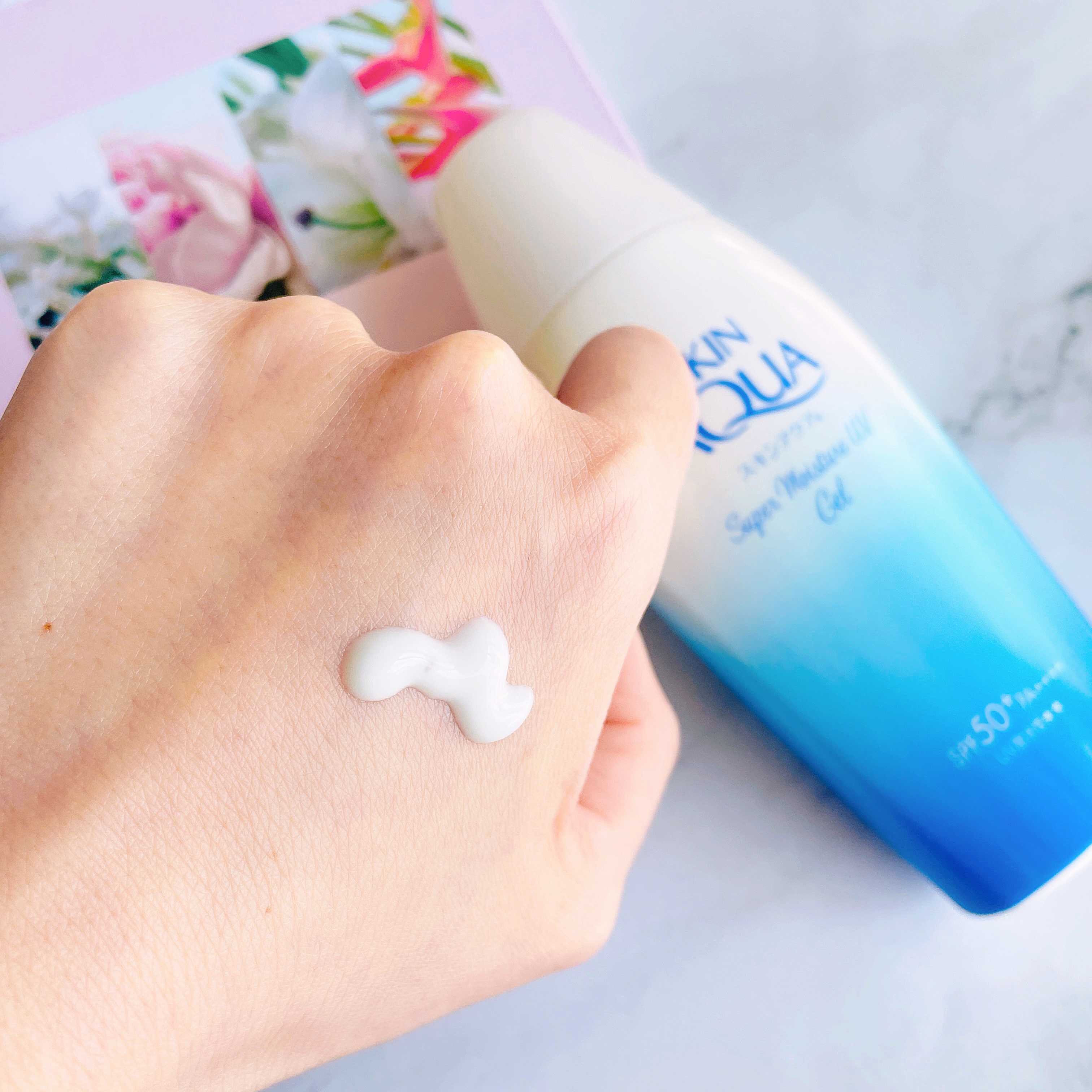 スキンアクア スーパーモイスチャージェル/スキンアクア/日焼け止めジェルを使ったクチコミ（2枚目）