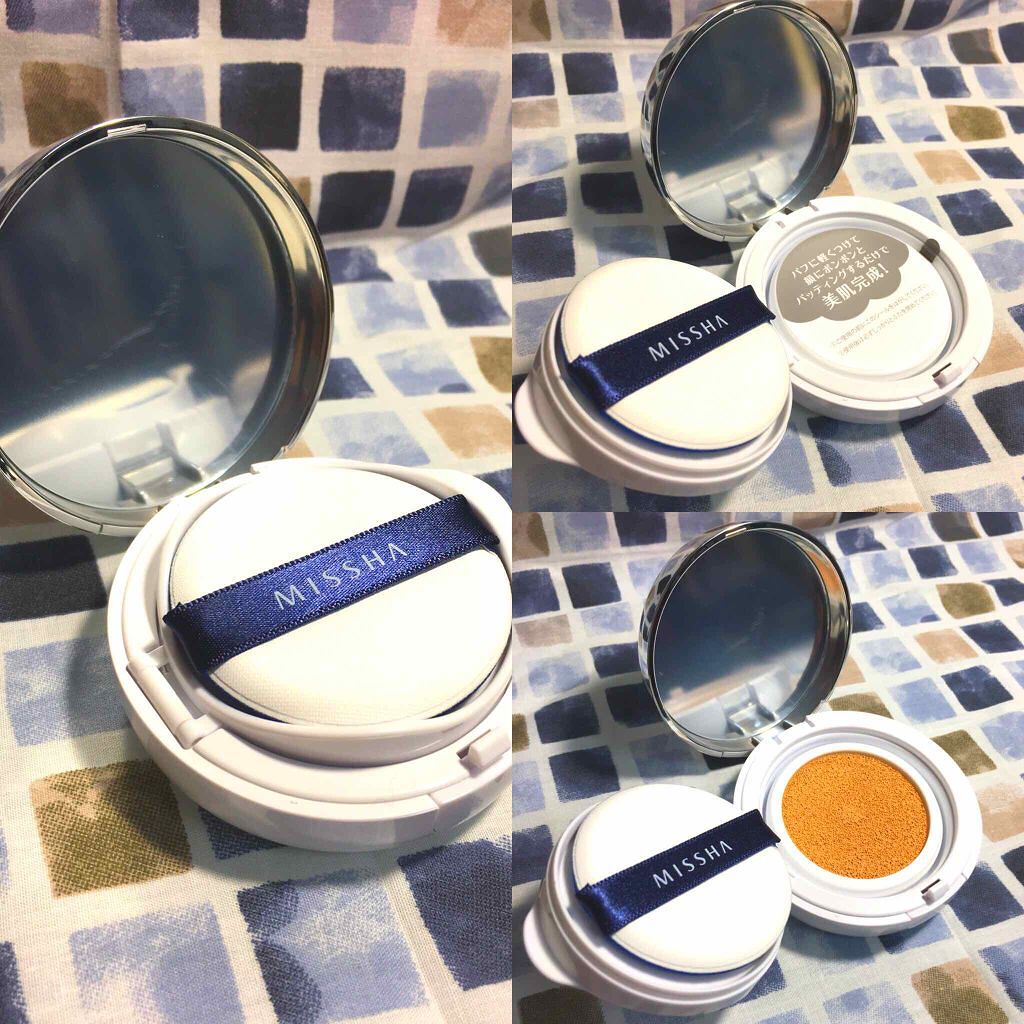 M クッションファンデーション(マット)/MISSHA/クッションファンデーションを使ったクチコミ（1枚目）