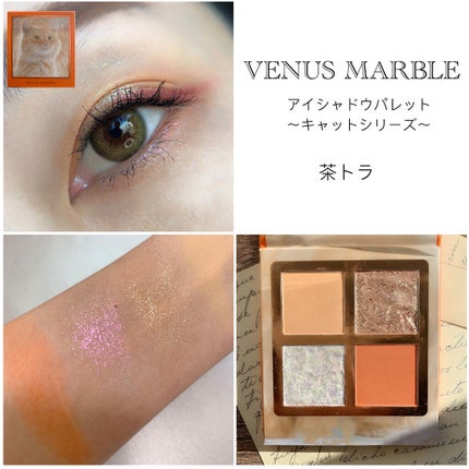 Venus Marble アイシャドウキャットシリーズ/Venus Marble/アイシャドウパレットを使ったクチコミ(4枚目)