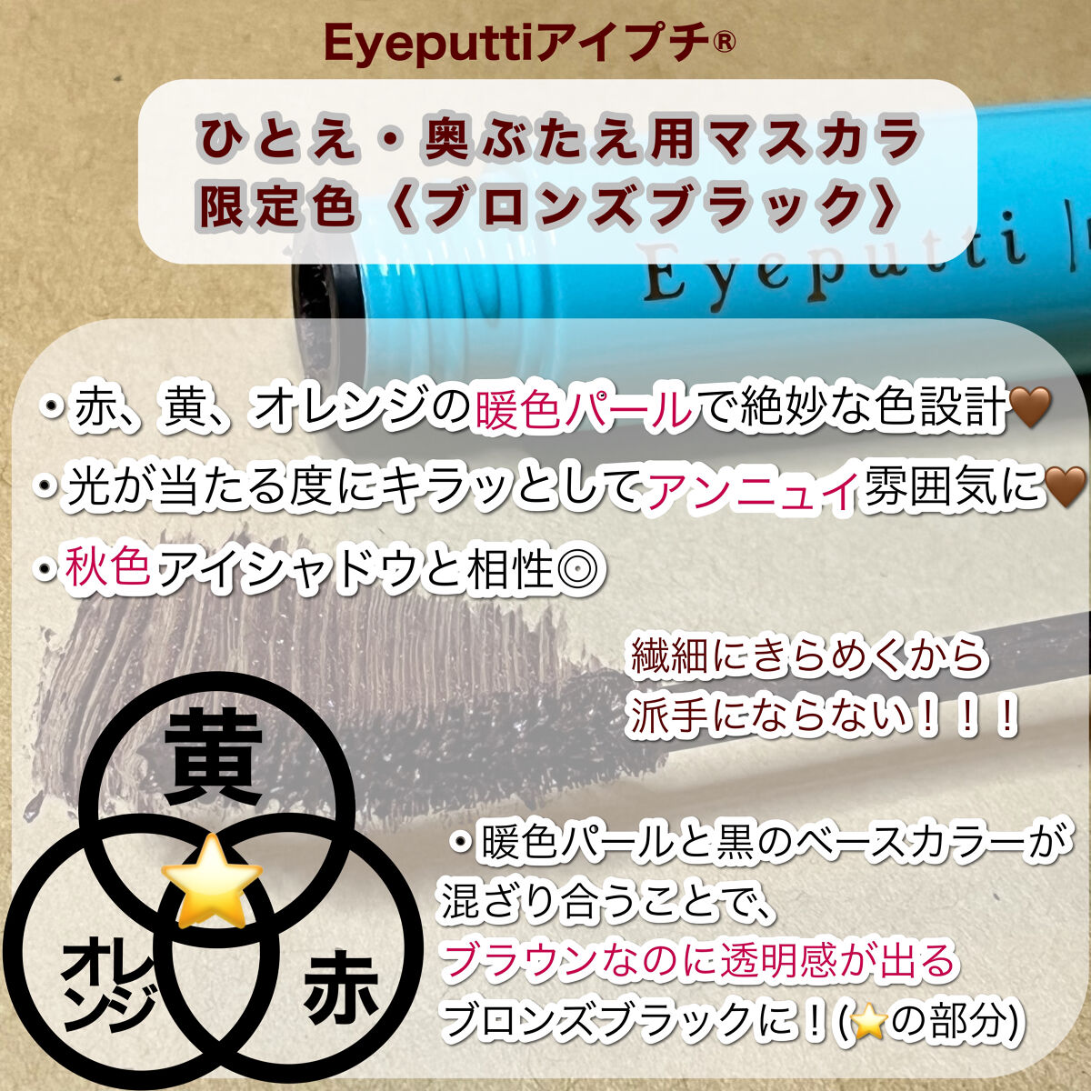 ひとえ・奥ぶたえ用マスカラ/アイプチ®/マスカラを使ったクチコミ（3枚目）