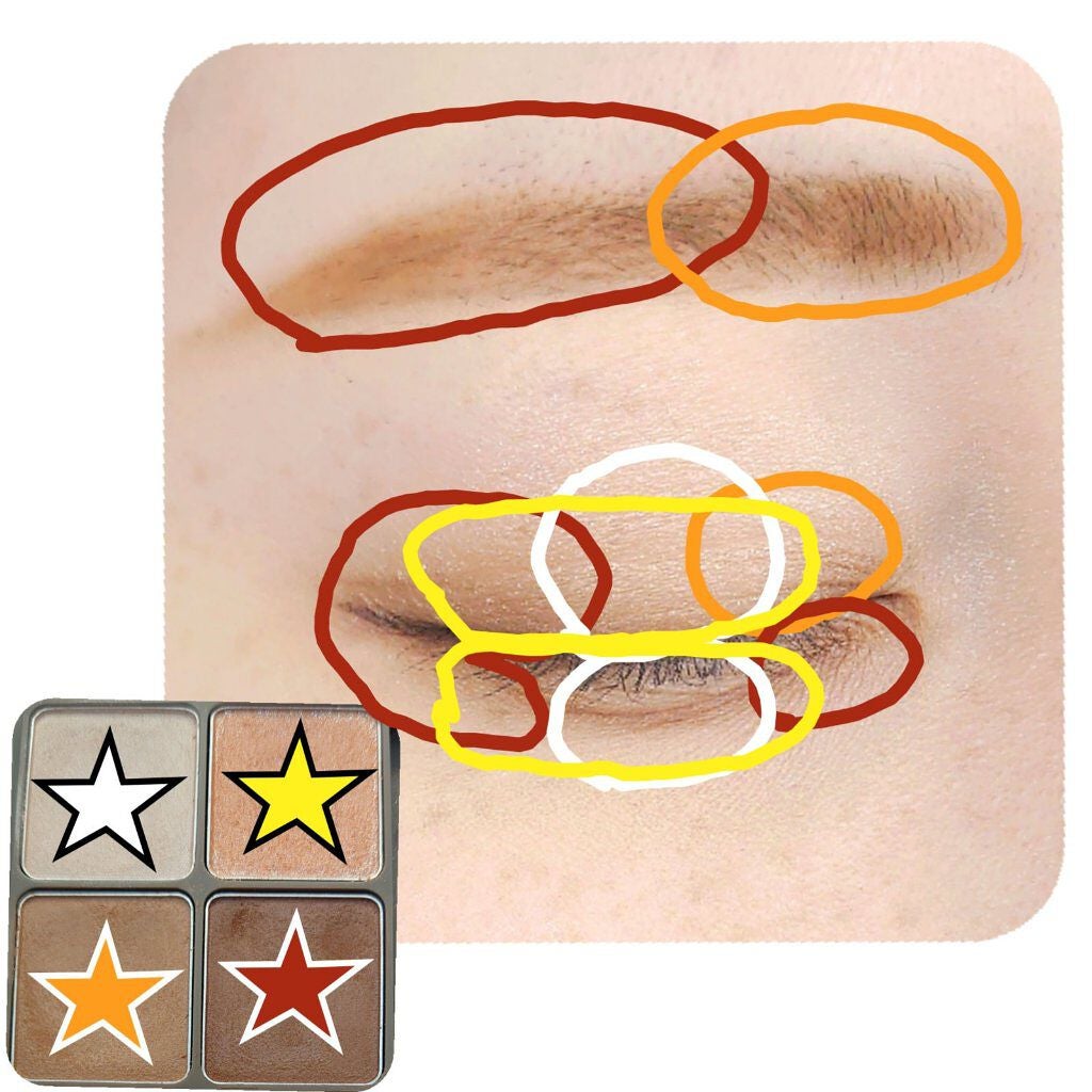 インザミラーアイパレット/Ririmew/アイシャドウパレットを使ったクチコミ(4枚目)