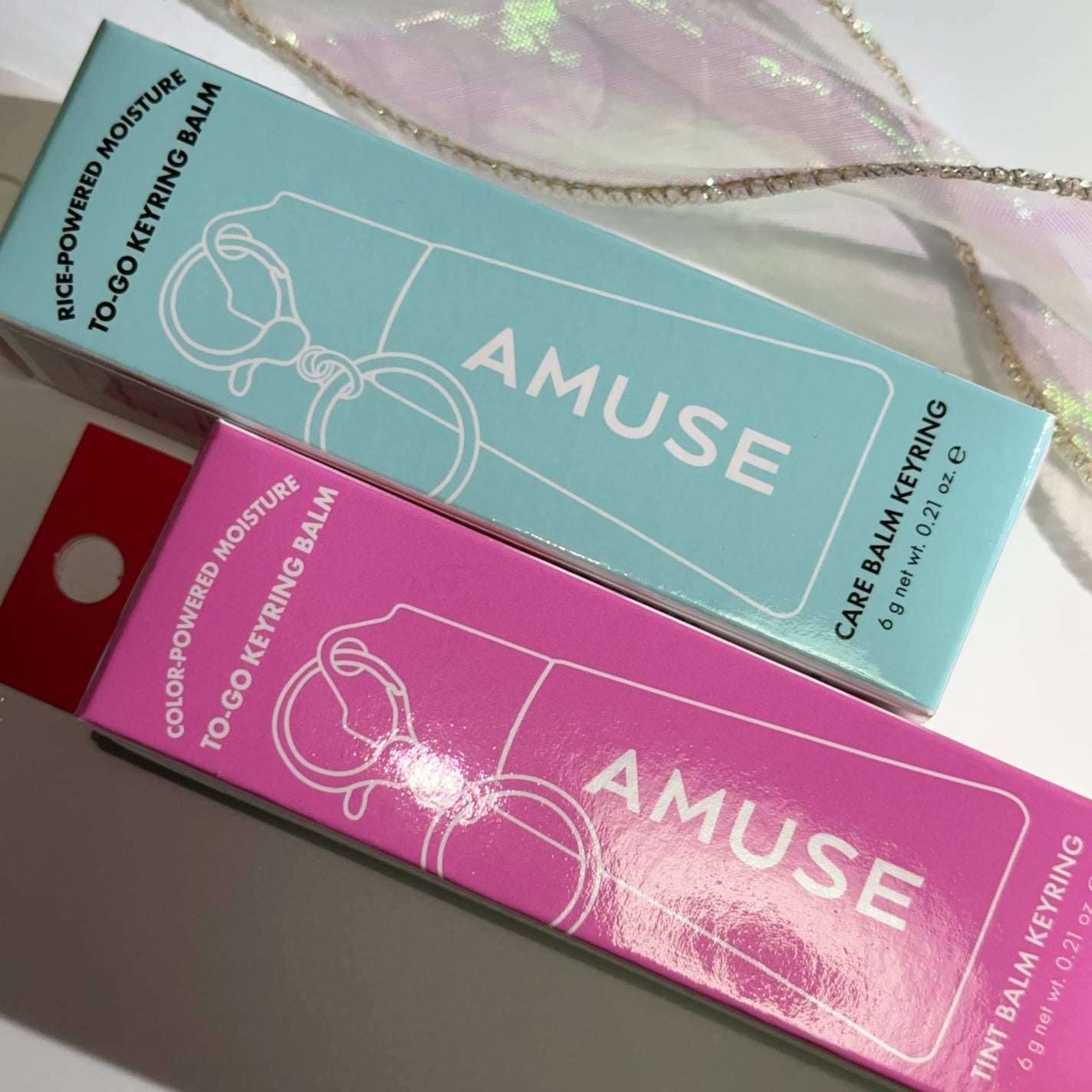 ケア/ティントバームキーリング/AMUSE/リップグロスを使ったクチコミ(5枚目)