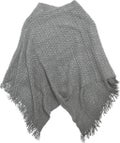 着る3wayニットストール グレー