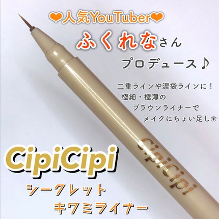 シークレットキワミライナー R/CipiCipi/リキッドアイライナーを使ったクチコミ(1枚目)