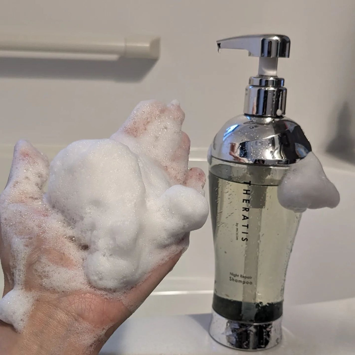 ナイトリペア シャンプー/ヘアトリートメント/THERATIS/シャンプー・コンディショナーを使ったクチコミ(2枚目)