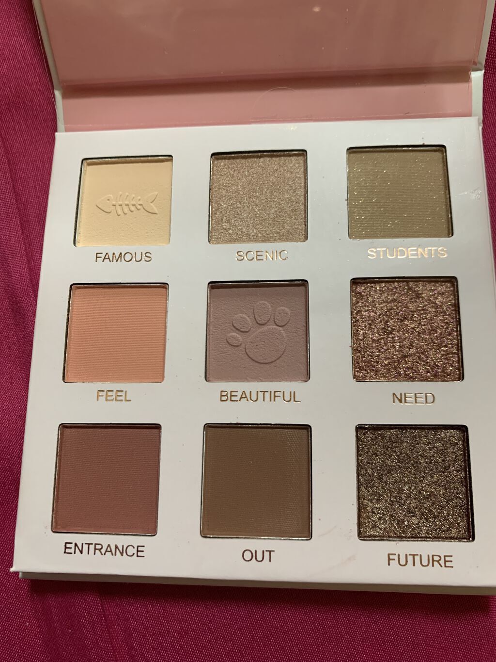 ペットファミリー9色アイシャドウ パレット/NOVO/アイシャドウパレットを使ったクチコミ（2枚目）