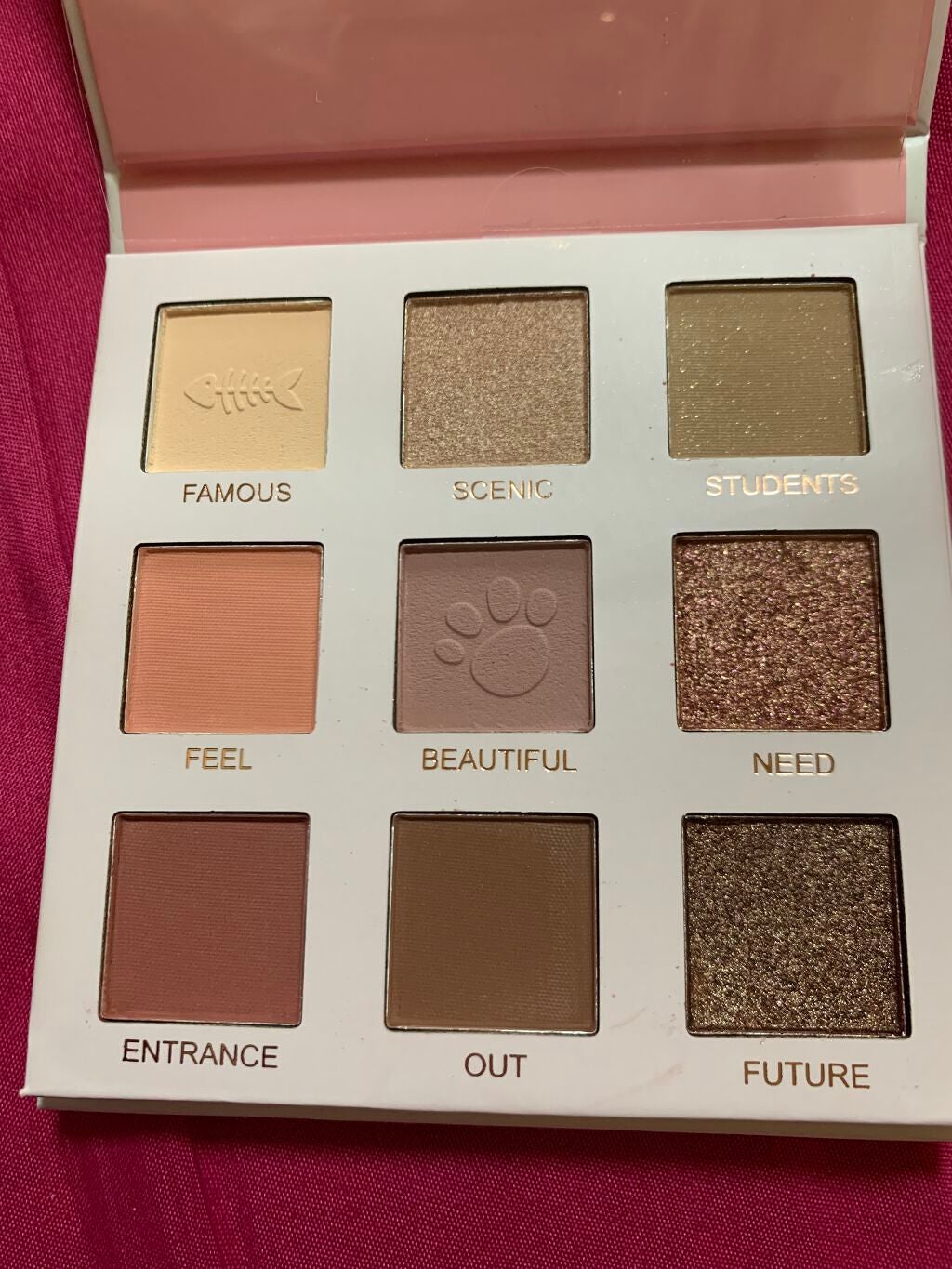 ペットファミリー9色アイシャドウ パレット/NOVO/アイシャドウパレットを使ったクチコミ(2枚目)