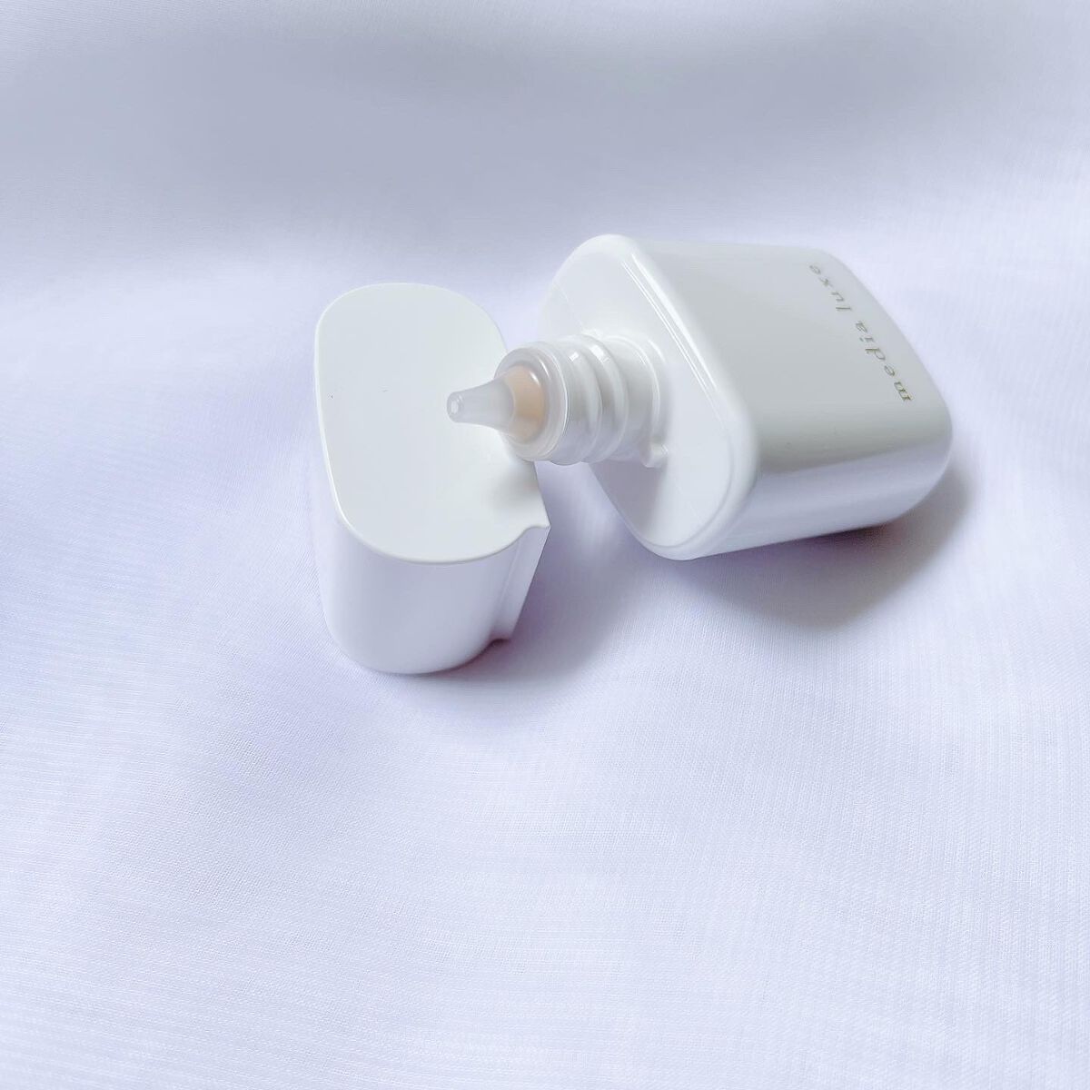 リキッドファンデーション 03 やや濃いめ/media luxe/リキッドファンデーションを使ったクチコミ（3枚目）