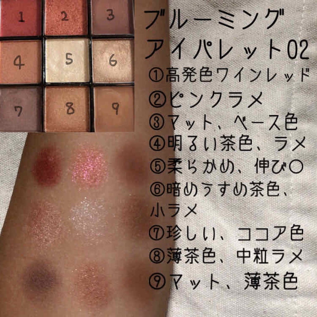 UR GLAM BLOOMING EYE COLOR PALETTE/U R GLAM/アイシャドウパレットを使ったクチコミ(3枚目)