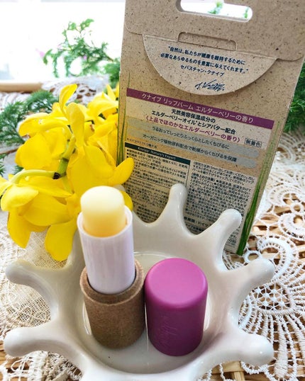 オーガニック リップバーム スイートアーモンドの香り/クナイプ/リップケアを使ったクチコミ(4枚目)