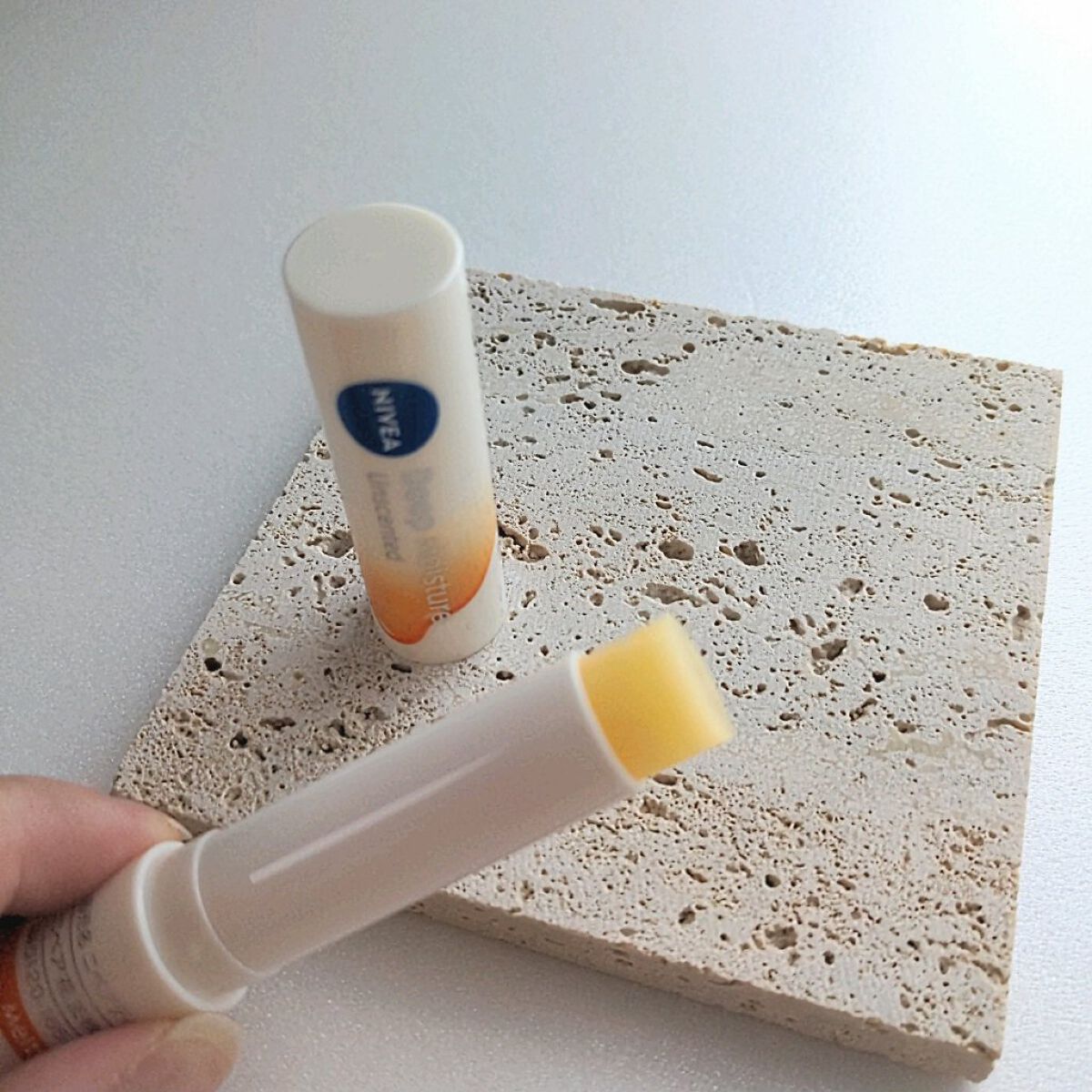 ニベア ディープモイスチャーリップ メルティタイプ/ニベア/リップクリームを使ったクチコミ（2枚目）