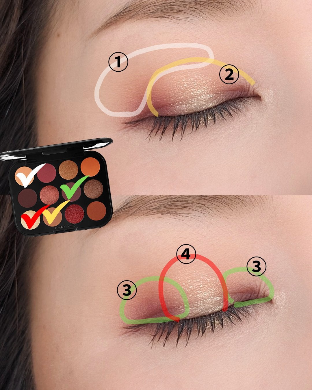 コネクト イン カラー アイシャドウ パレット × 12/M・A・C/アイシャドウパレットを使ったクチコミ(4枚目)