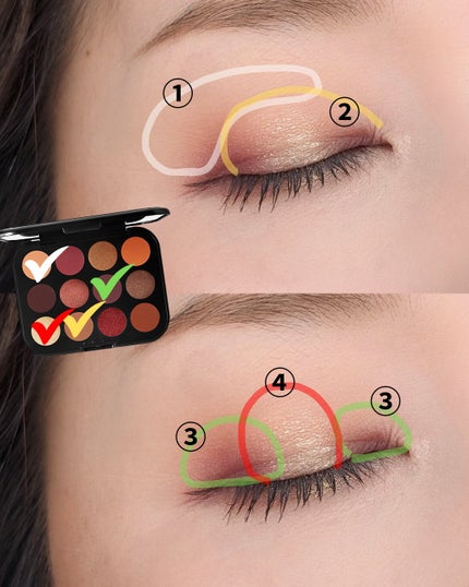 コネクト イン カラー アイシャドウ パレット × 12/M・A・C/アイシャドウパレットを使ったクチコミ(4枚目)