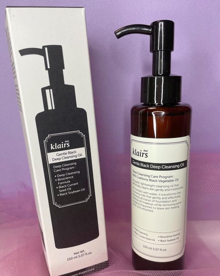 ジェントルブラックディープクレンジングオイル(150ml)/Klairs/オイルクレンジングを使ったクチコミ(4枚目)