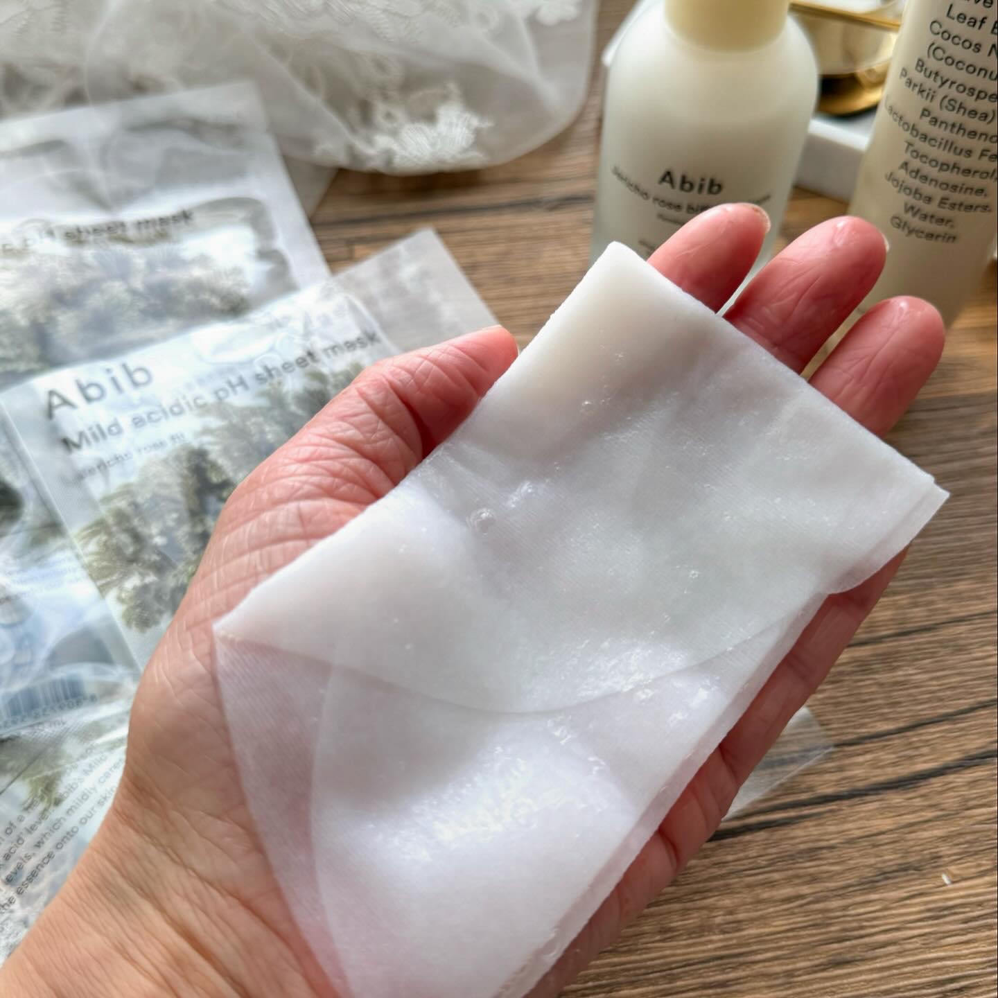 弱酸性PHシートマスク 復活草フィット/Abib /シートマスク・パックを使ったクチコミ（3枚目）