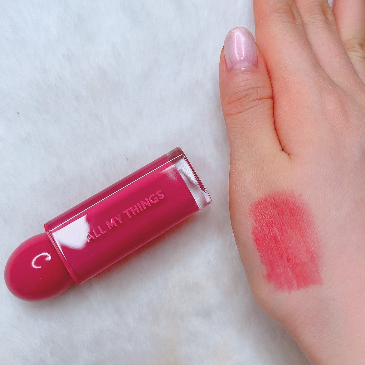 オールマイシングス リップスティッカーティント/all my things/リップティントを使ったクチコミ（2枚目）