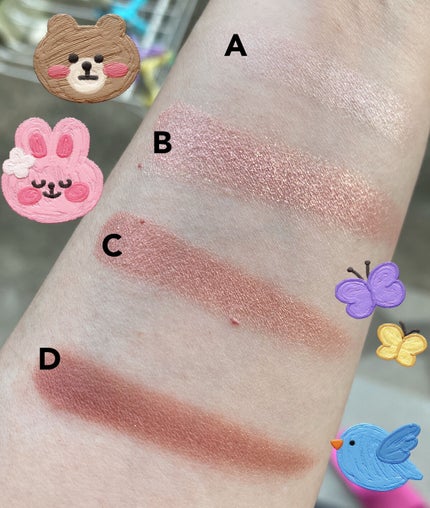 シルキースフレアイズ/キャンメイク/アイシャドウパレットを使ったクチコミ(3枚目)