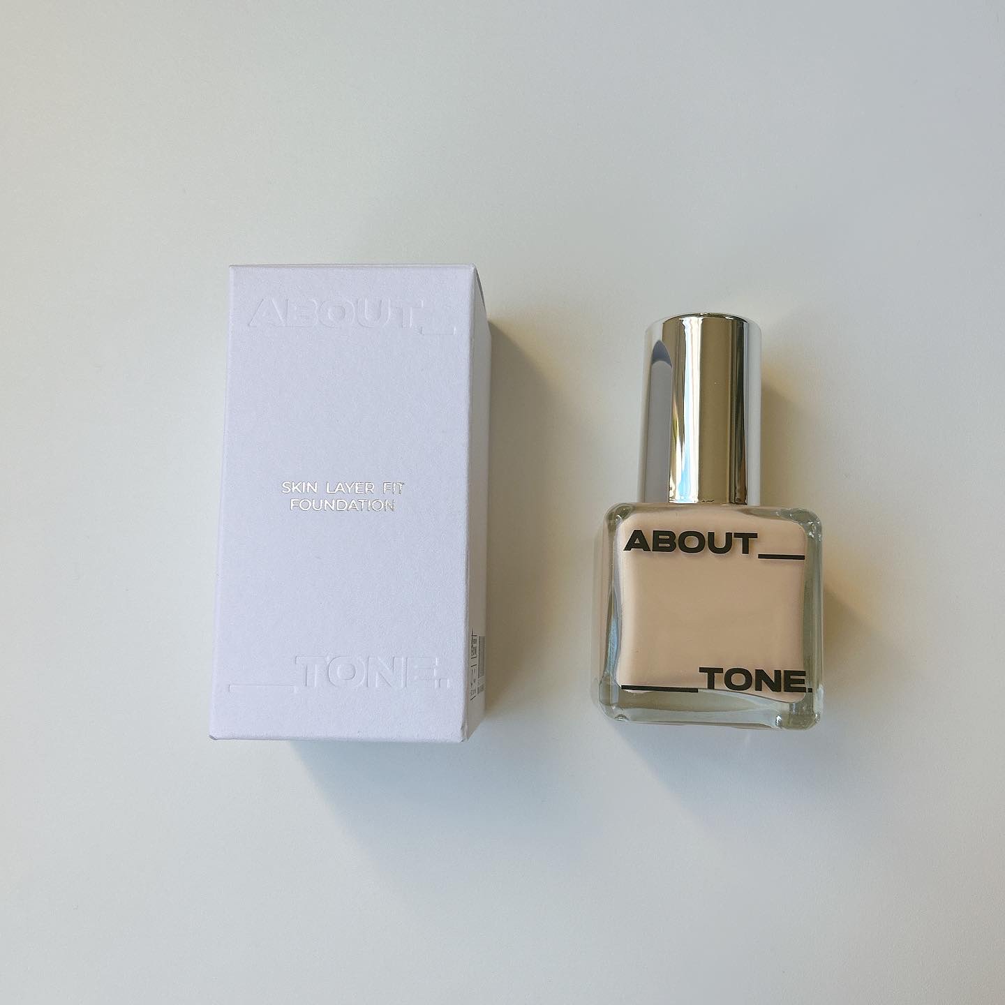 スキンレイヤーフィットファンデーション/ABOUT TONE/リキッドファンデーションを使ったクチコミ（2枚目）