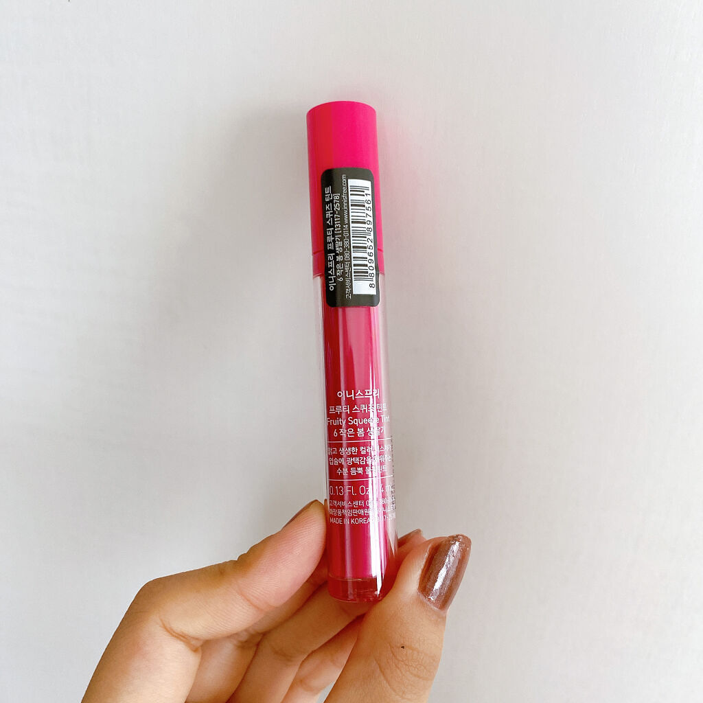 フルーティー スクイーズ ティント/innisfree/リップティントを使ったクチコミ（2枚目）