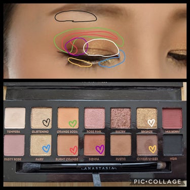 アナスタシア ビバリーヒルズ SOFT GLAM アイシャドウ パレットのクチコミ「みなさんこんにちは🙋
今日はAnastasia Beverly Hillsのアイシャドウパレッ.....」（3枚目）