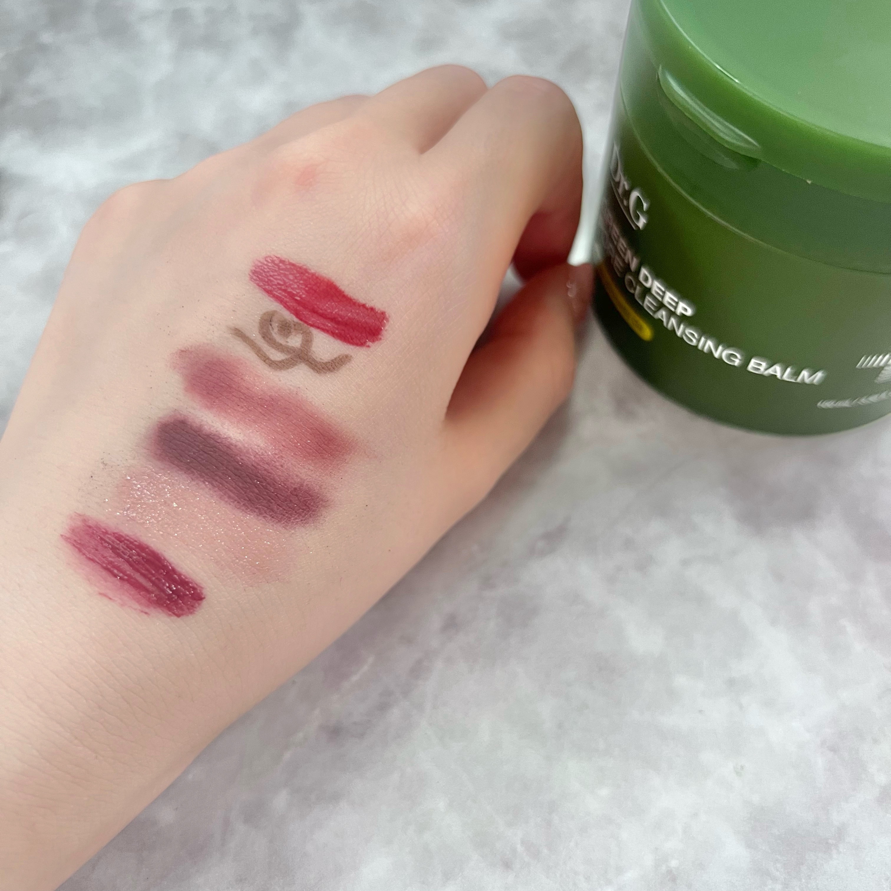 グリーンディープポアクレンジングバーム/Dr.G/クレンジングバームを使ったクチコミ（3枚目）