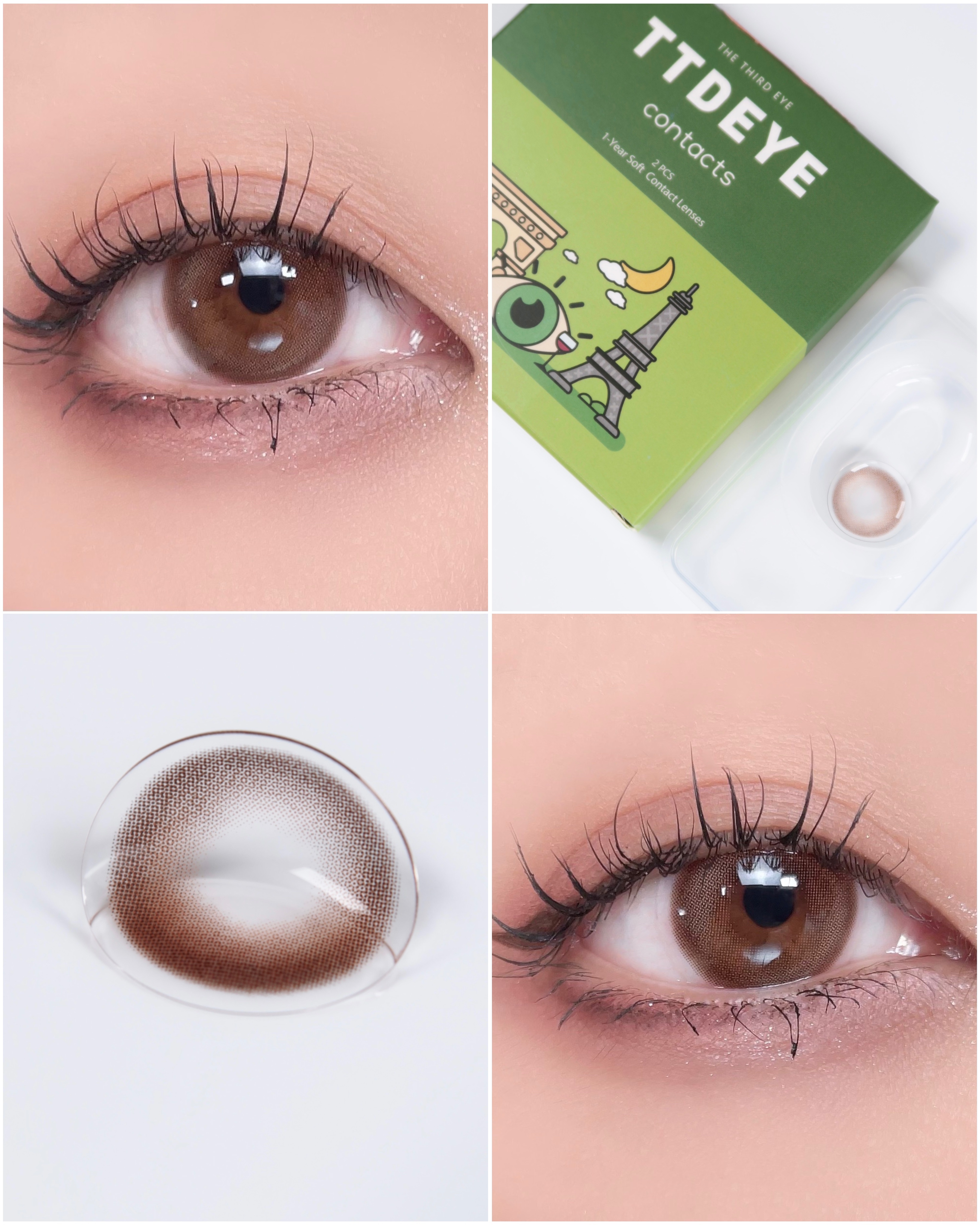 Taffee Brown/TTDeye/カラーコンタクトレンズを使ったクチコミ（1枚目）