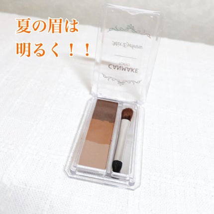 ミックスアイブロウ 08 テラコッタキャメル/キャンメイク/パウダーアイブロウを使ったクチコミ(1枚目)