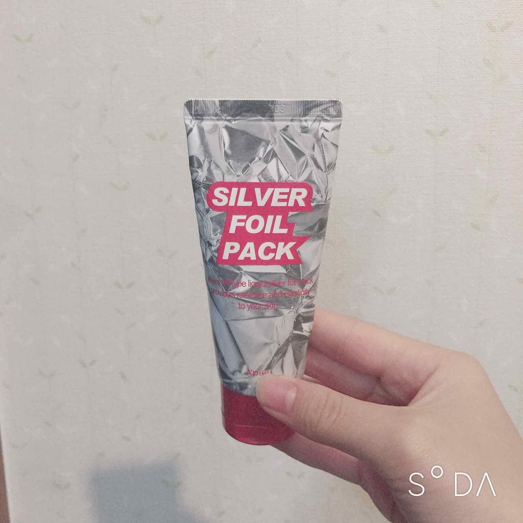 蠍…♡ on LIPS 「【初投稿🌱】A’PIEUのSILVERHOILPACK🇰🇷💓以..」(1枚目)