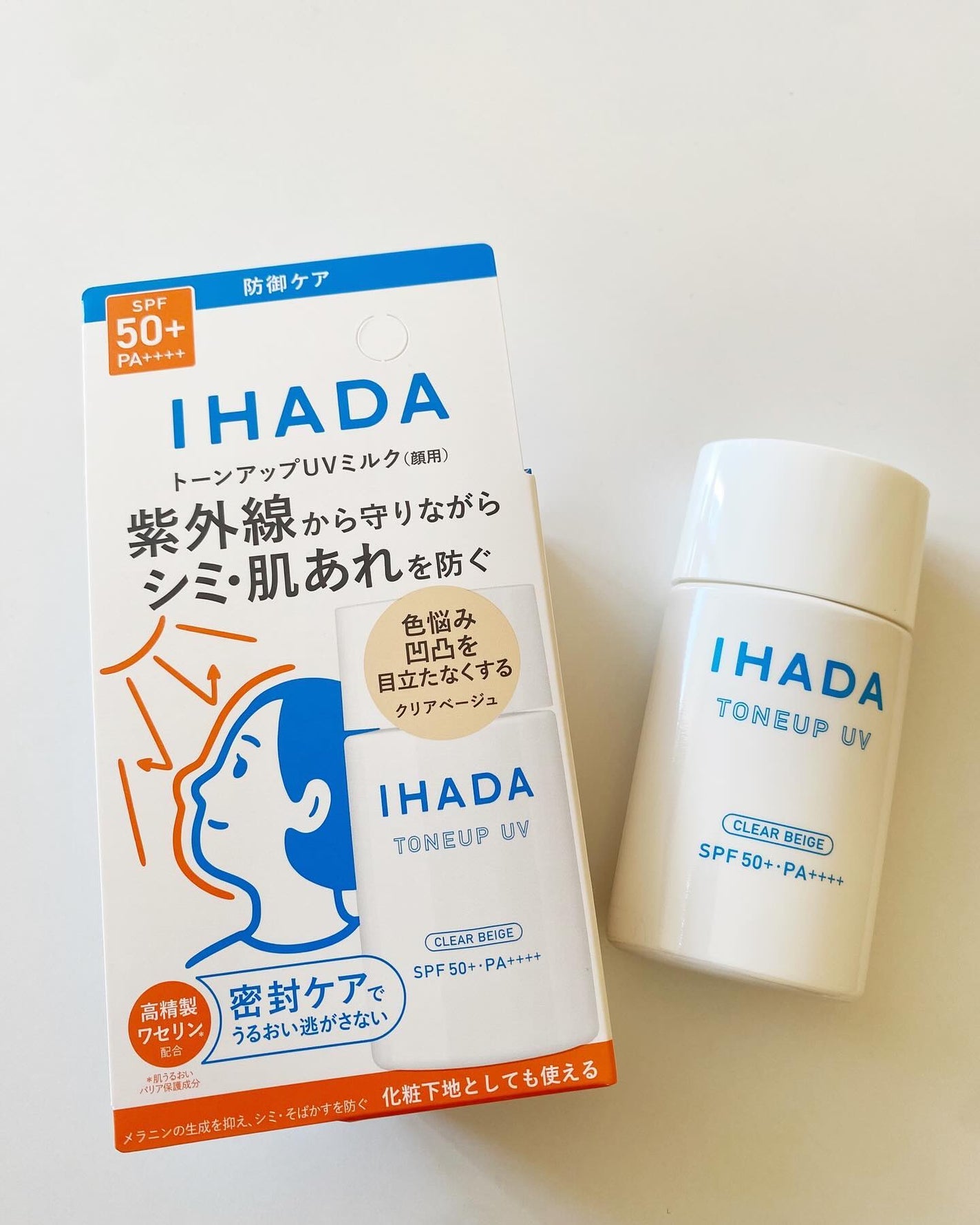 薬用フェイスプロテクトUV ミルク/IHADA/日焼け止めミルクを使ったクチコミ(1枚目)